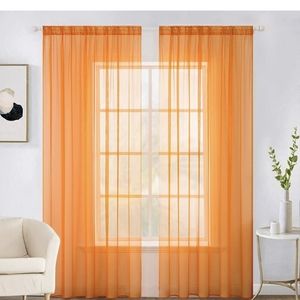 Voile sheer curtains